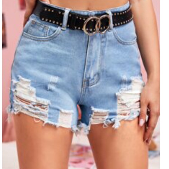 Pants - High waisted jean shorts